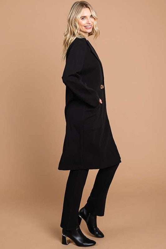 Chic Culture Lapel Coller Coat